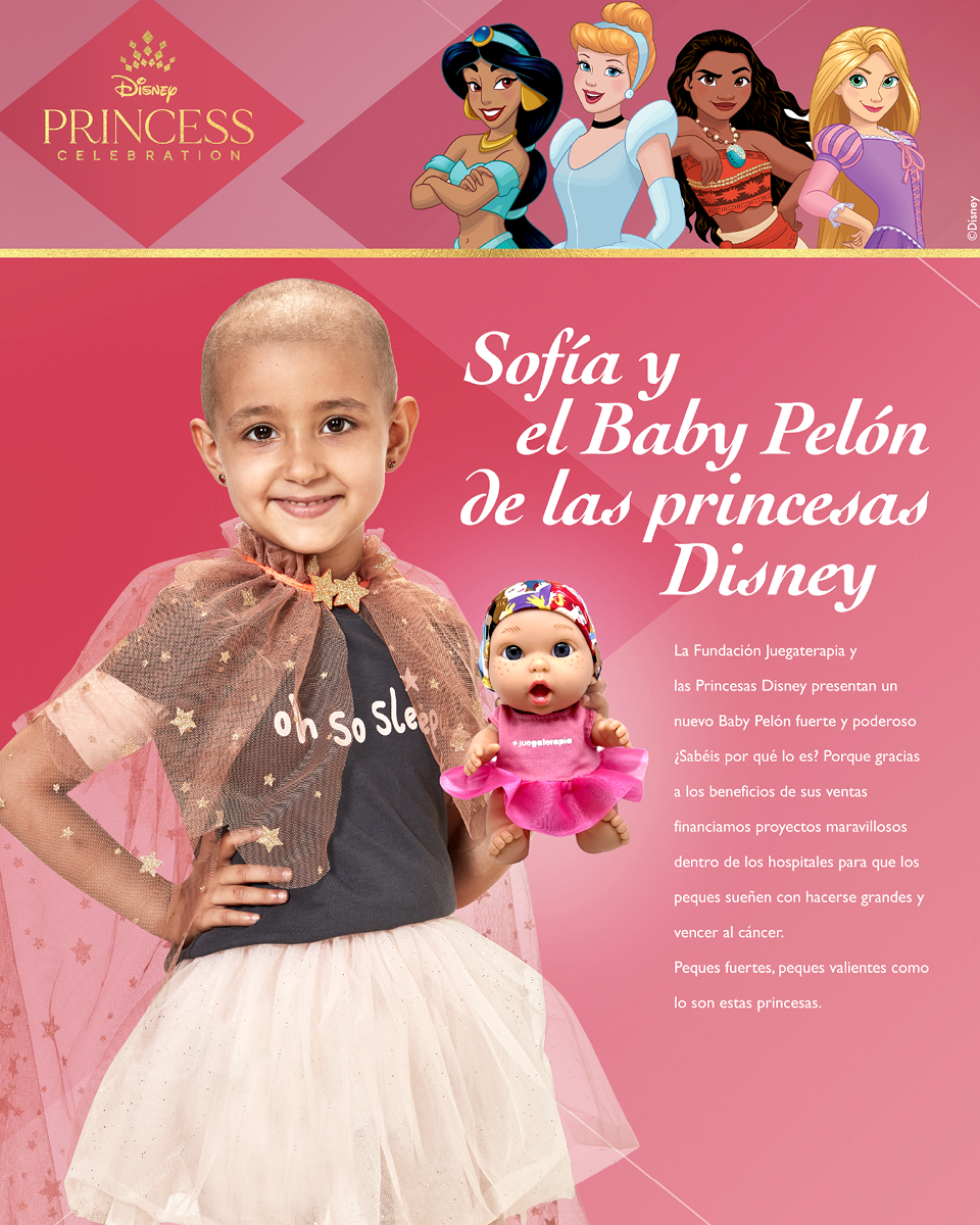 Boneco Baby Careca Disney Serie Limitada Juegaterapia 183