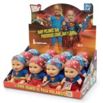 Expositor Baby Pelón Superman y Supergirl