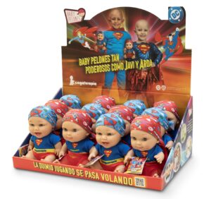 Expositor Baby Pelón Superman y Supergirl